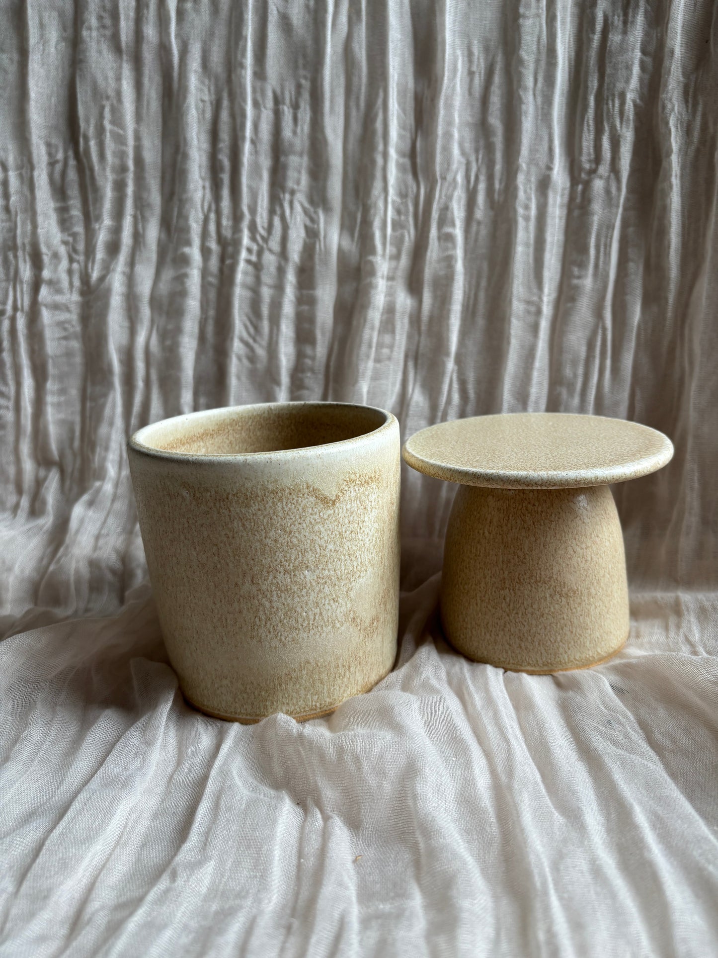 Cream Butter Crock