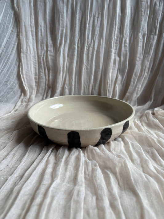 Stripe Coupe Pasta Bowl
