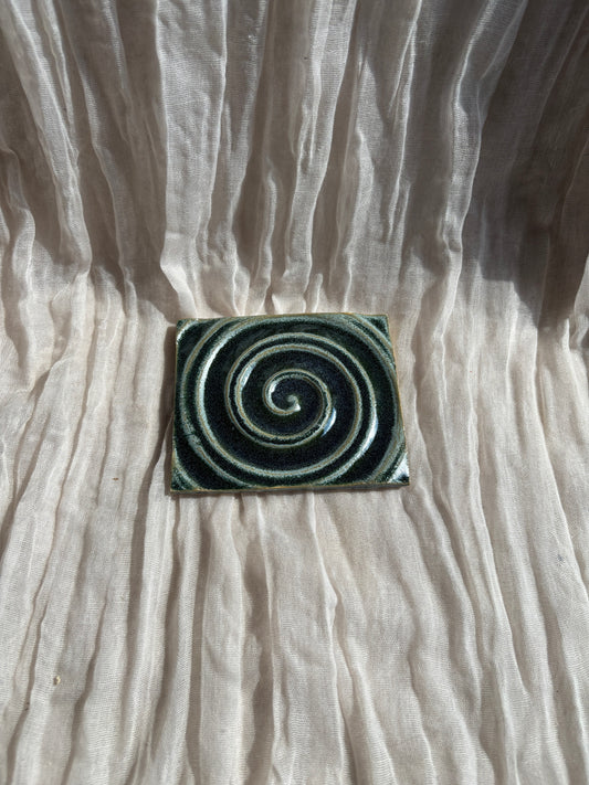 Green Rectangular Soap Dish
