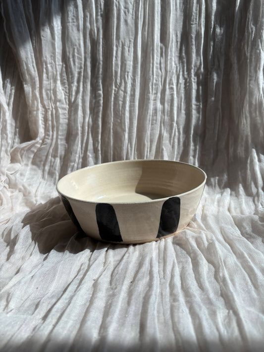 Stripe Pasta Bowl