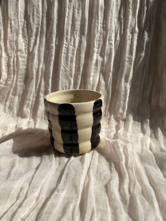 Stripe Bubble Ceramic Cup or Planter 350ml