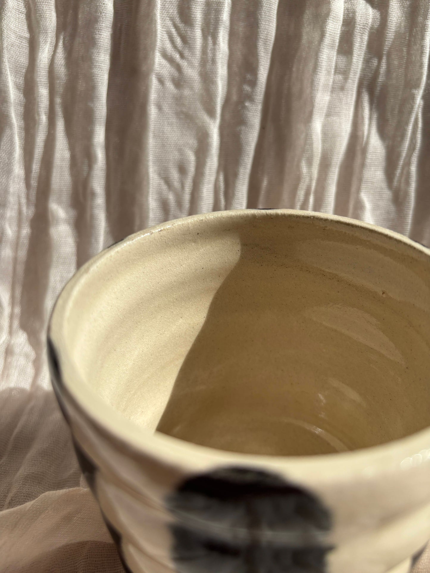 Stripe Bubble Ceramic Cup or Planter 350ml