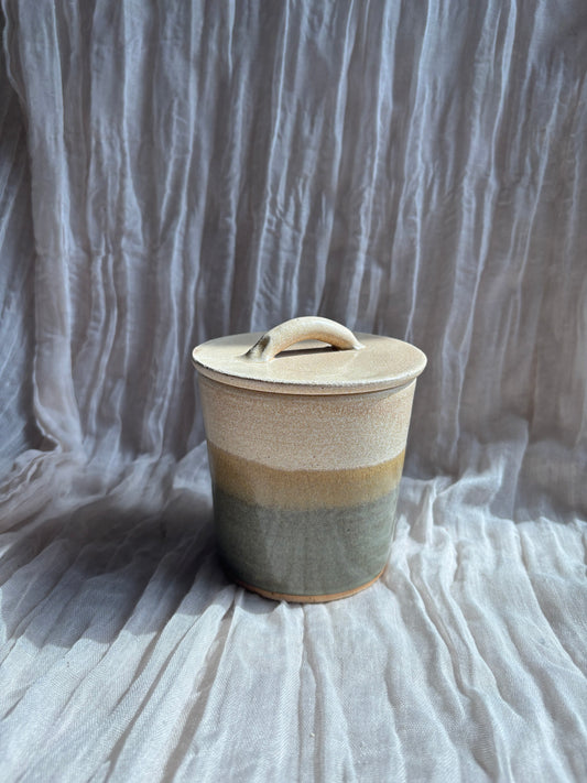 Bamboo Butter Crock