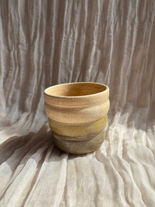 Bamboo Bubble Ceramic Cup or Planter 350ml