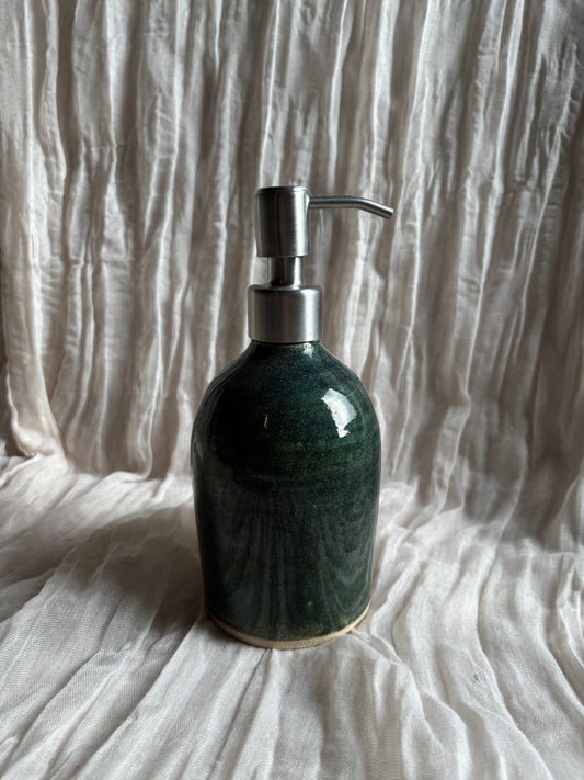 Green Liquid Soap Dispenser Bottle