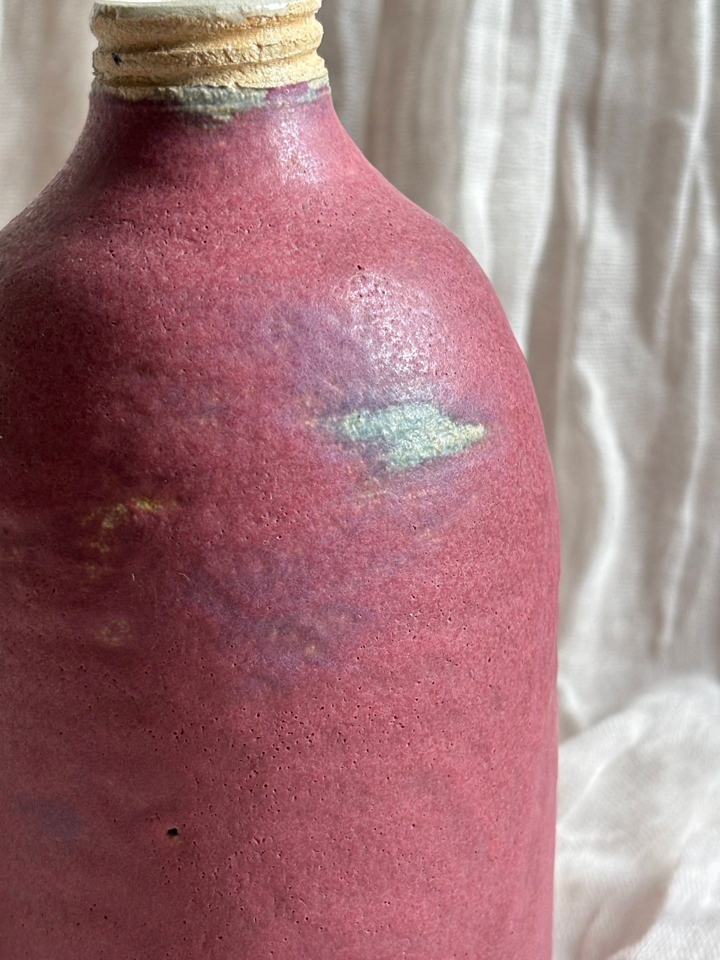 Dark Pink Liquid Soap Dispenser Bottle