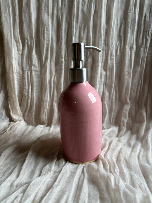 Candy Floss Pink Liquid Soap Dispenser Bottle