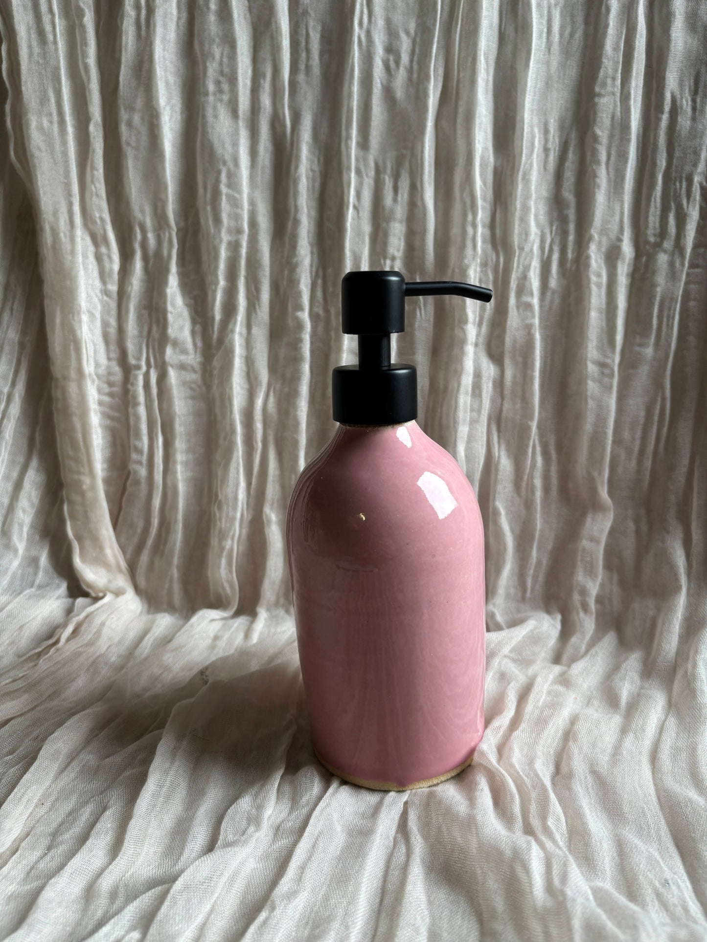 Candy Floss Pink Liquid Soap Dispenser Bottle