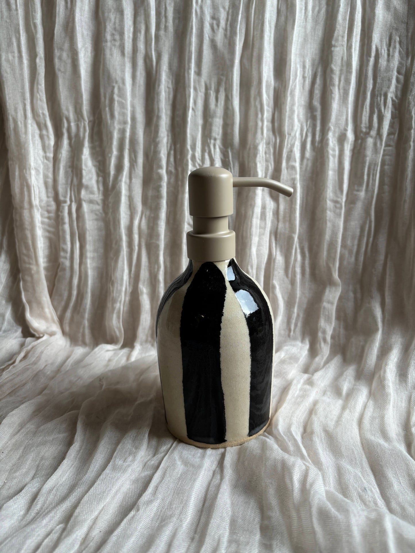 Stripe Liquid Soap Dispenser Bottle