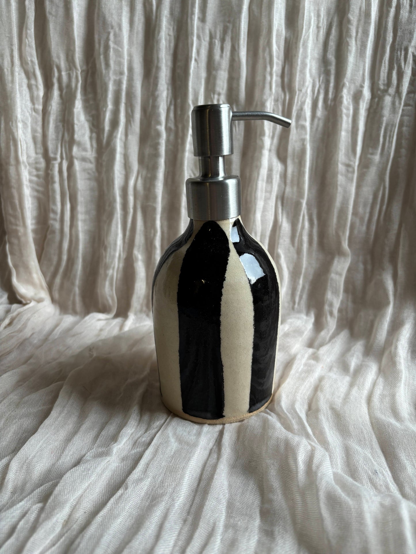 Stripe Liquid Soap Dispenser Bottle
