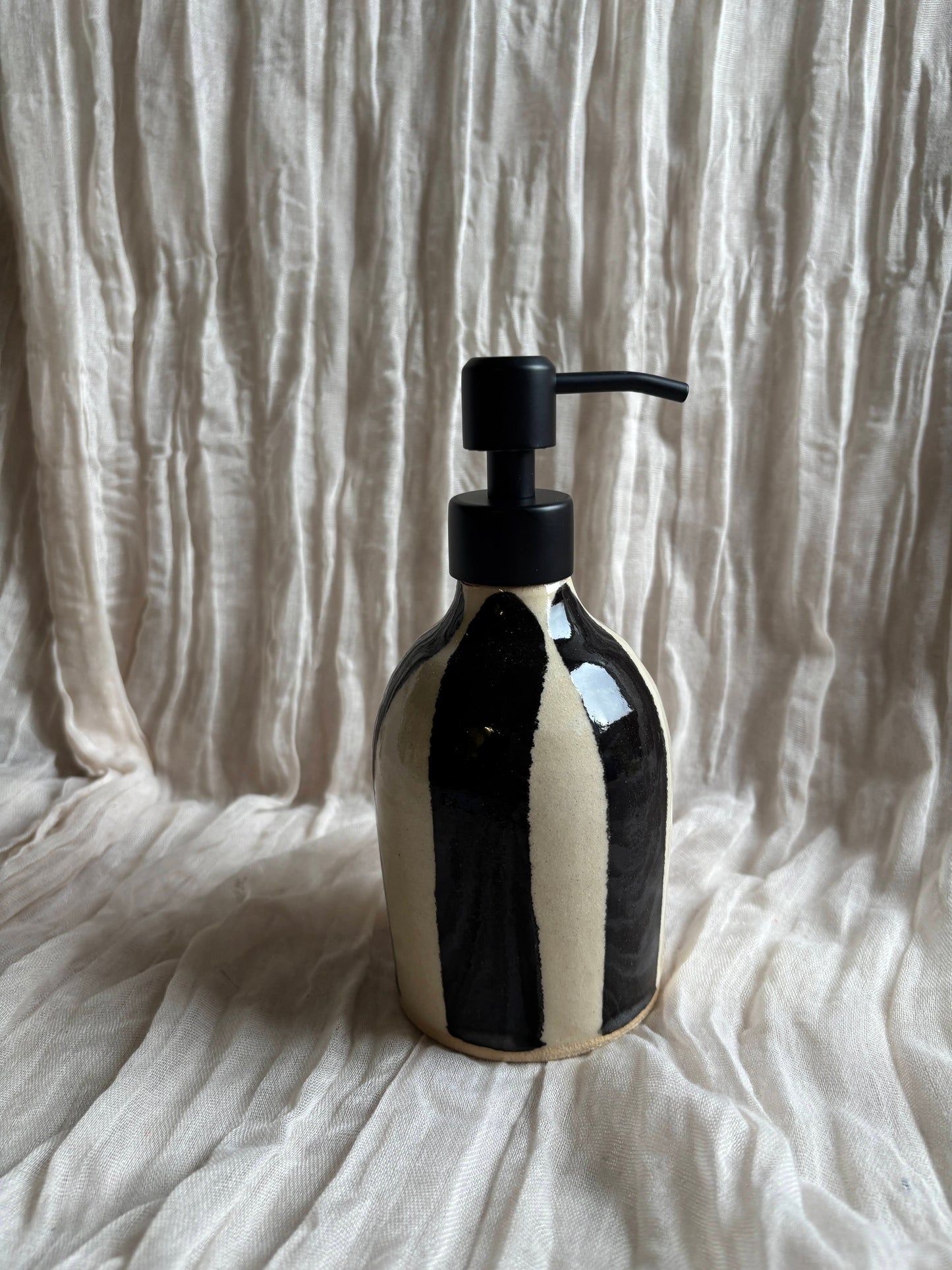 Stripe Liquid Soap Dispenser Bottle