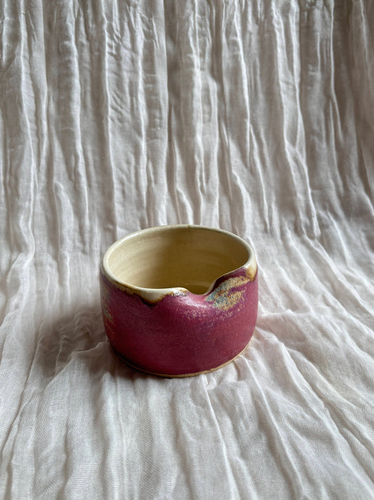Dark Pink Tea Bag Bowl