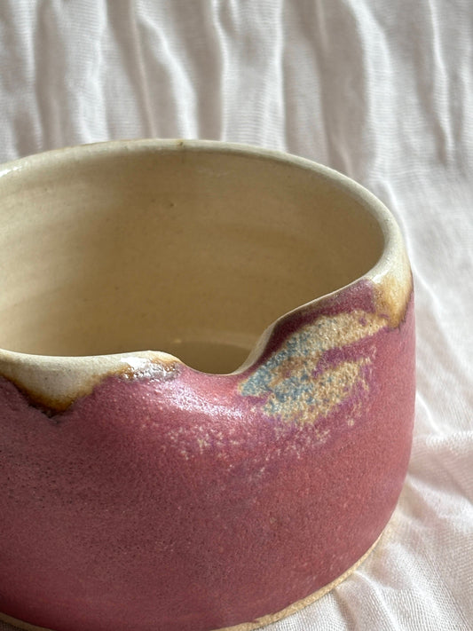 Dark Pink Tea Bag Bowl