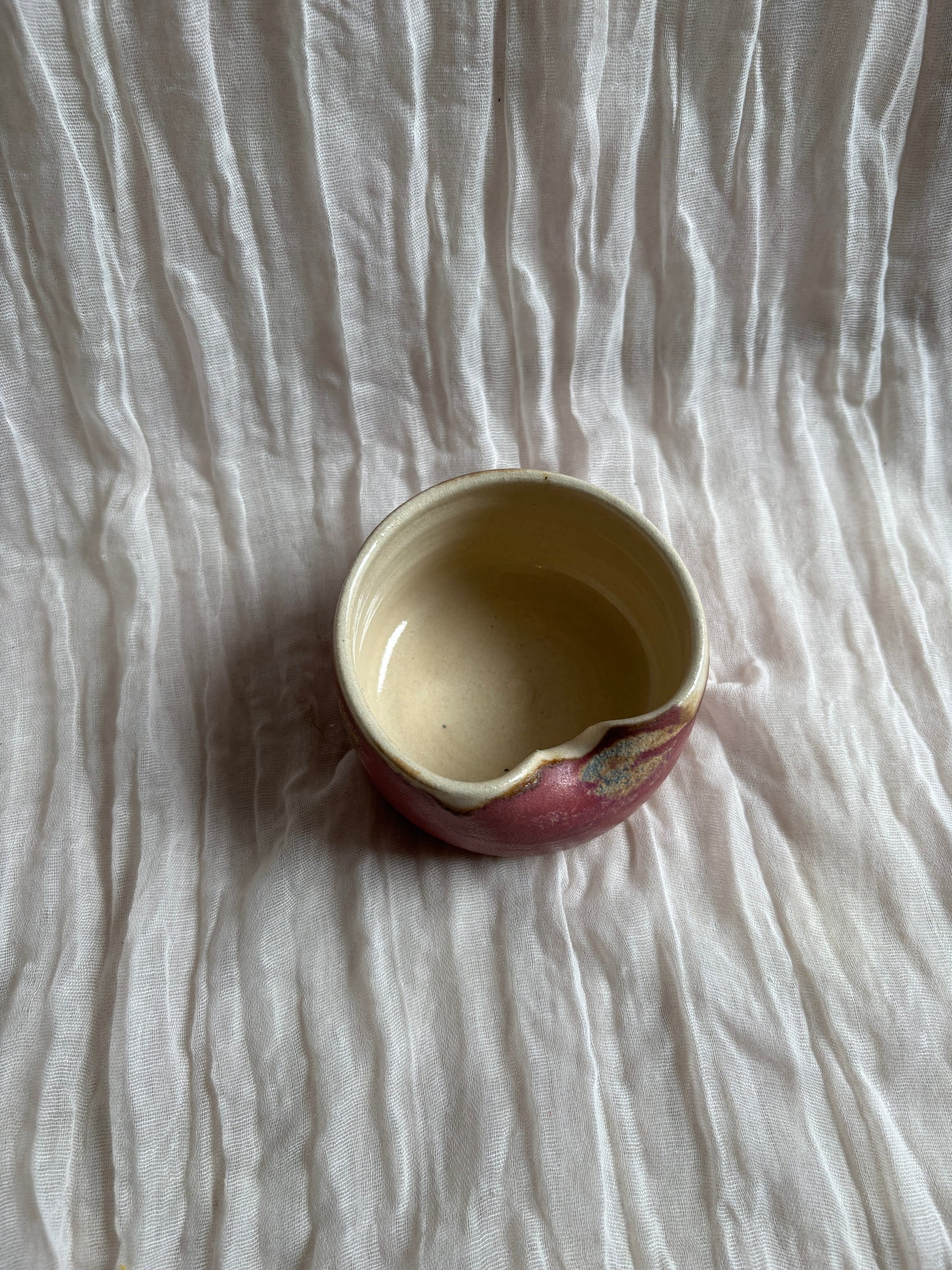 Dark Pink Tea Bag Bowl
