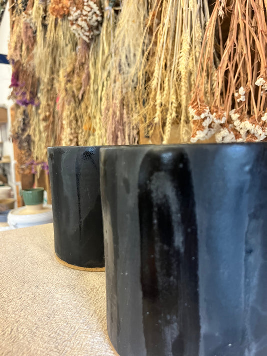 Seconds Bundle 26. Matt Black Planters