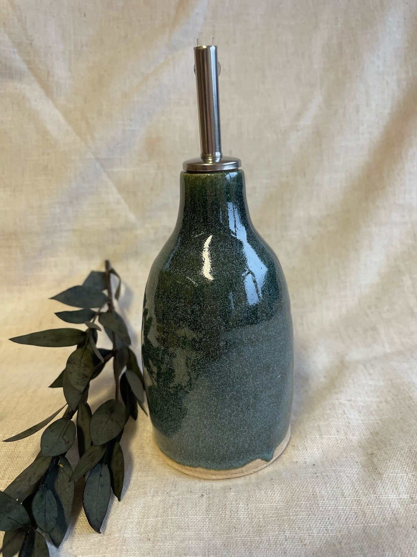 Green Oil Bottle