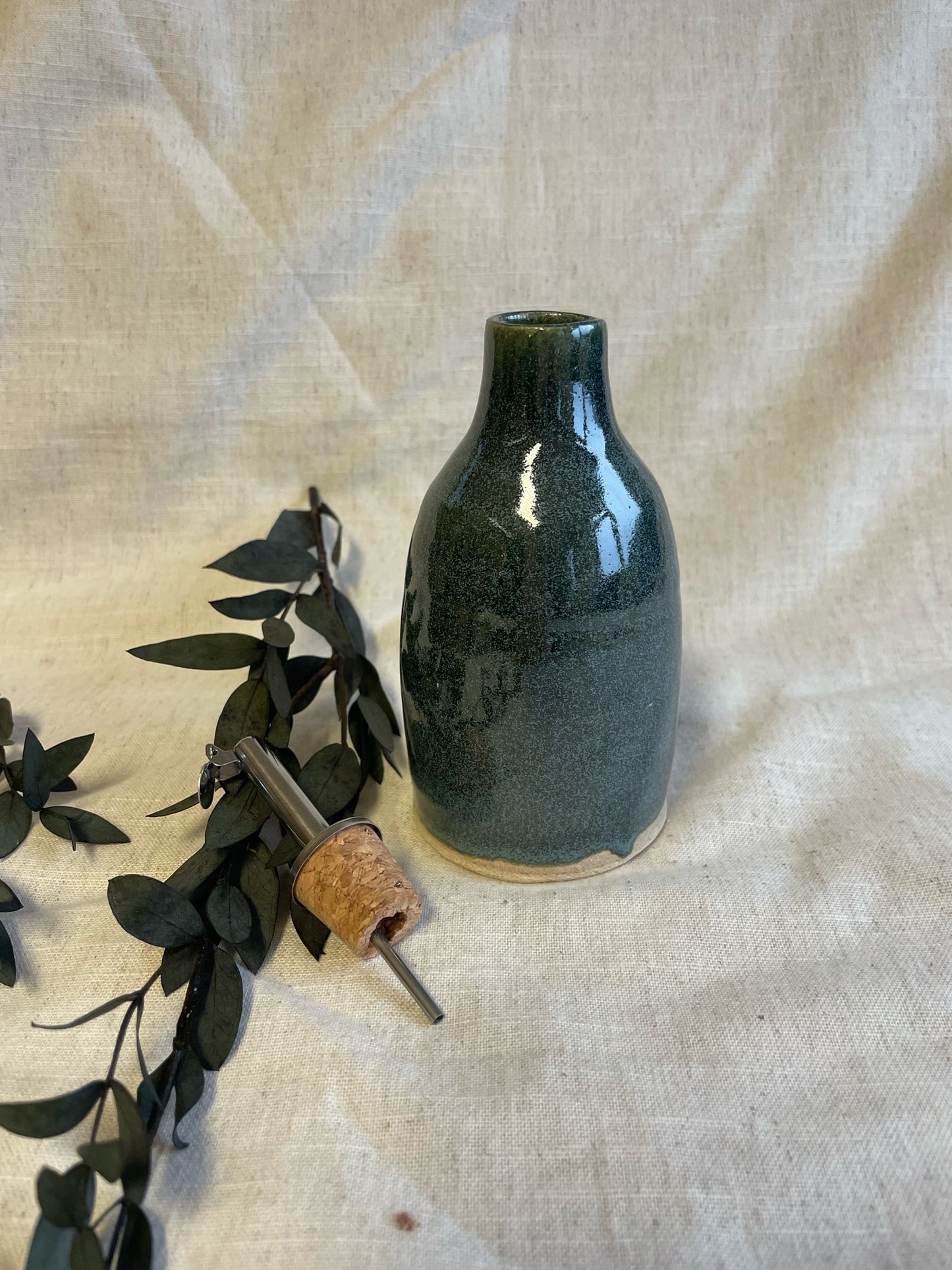 Green Oil Bottle