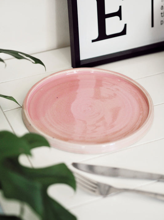 Candy Floss Pink Ceramic Plate