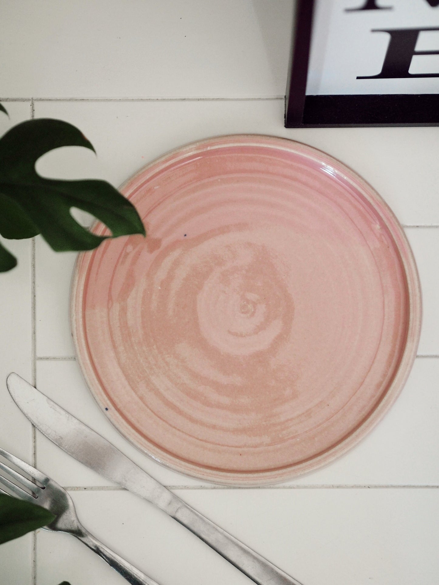 Candy Floss Pink Ceramic plate