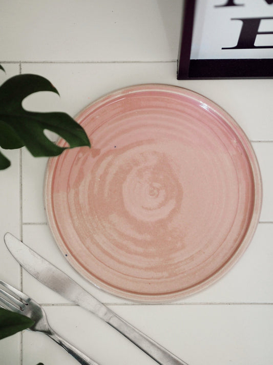 Candy Floss Pink Ceramic Plate