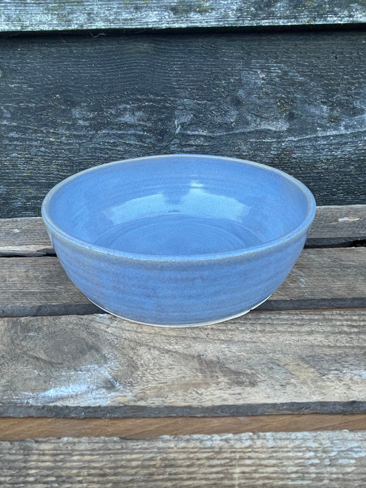 Blue pasta bowl