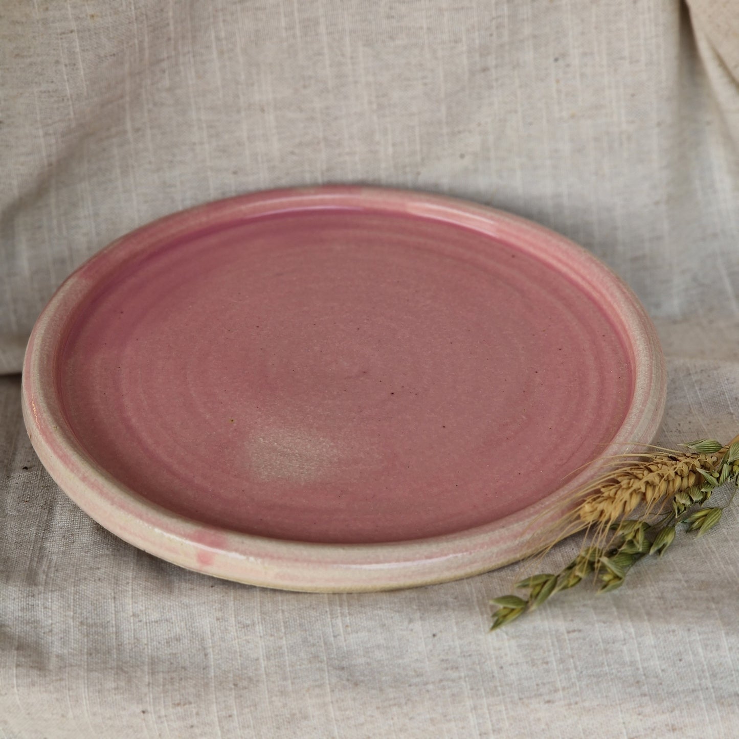 Candy Floss Pink Ceramic Plate